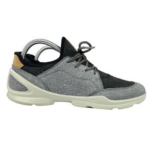 Ecco Biometrie Street Lace‎ Up Titanium Black Shoes Womens Size EU 38 US 7-7.5